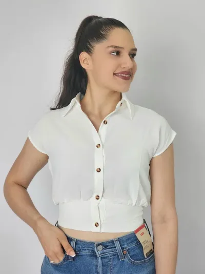 Blusa para dama color blanco