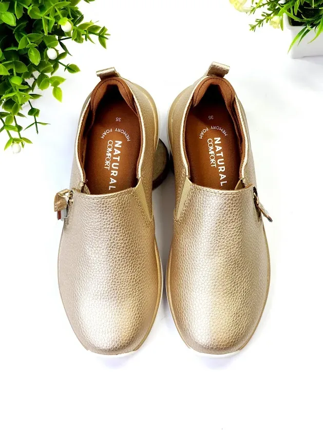 zapatos Natural COLLINS LT GOLD para Dama