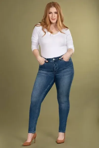 Jeans plus size para dama XP967972 color azul