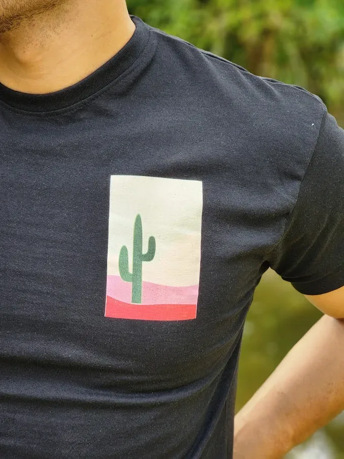 Camiseta para caballero Estivaneli color negro