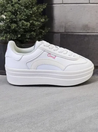 Tenis Coral Naoko All White para dama