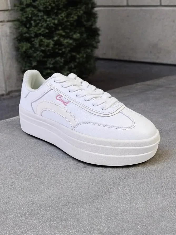 Tenis Coral Naoko All White para dama