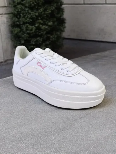 Tenis Coral Naoko All White para dama