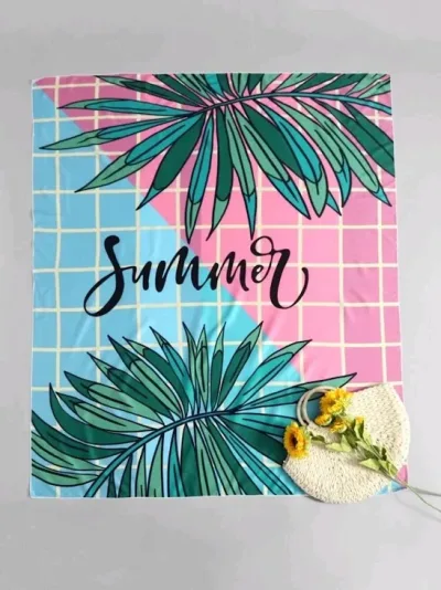 Paño para playa para dama diseño tropical