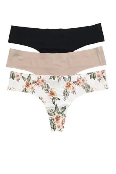 Set de bragas tipo hilo  para dama