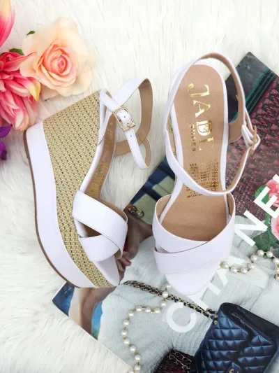 Plataformas Colombianas para dama color Blanco M55