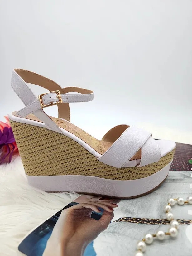 Plataformas Colombianas para dama color Blanco M55