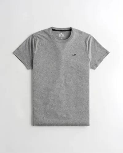 Camiseta Hollister para caballero color gris