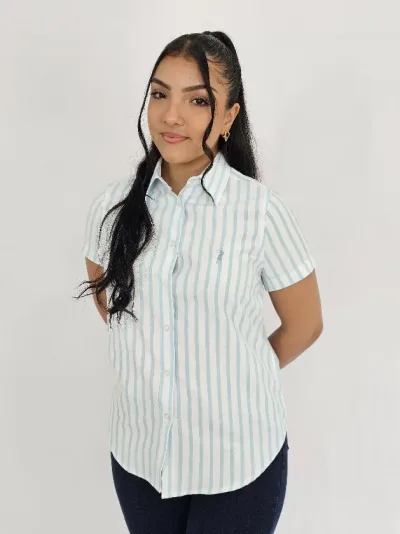 Camisa Cambridge polo para Dama