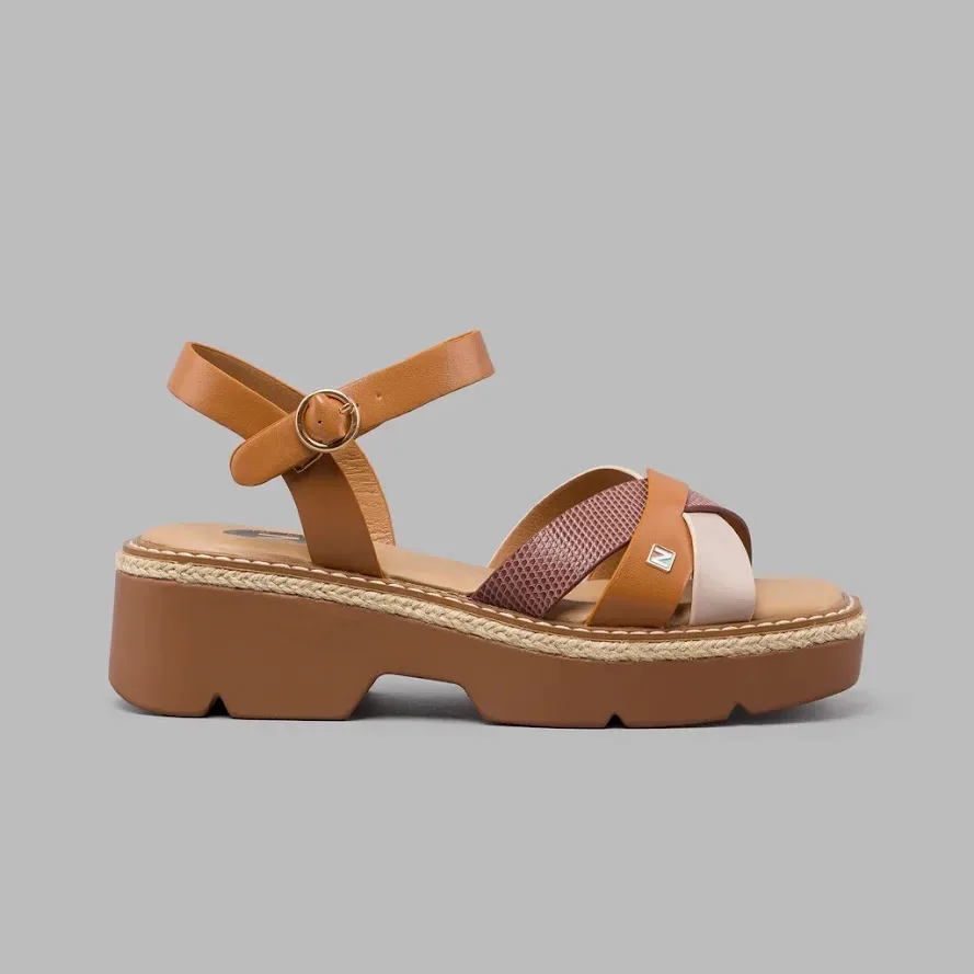 Sandalias Natural Clinton Multi para Dama