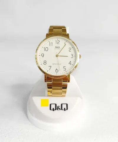 Reloj Q and Q unisex color dorado