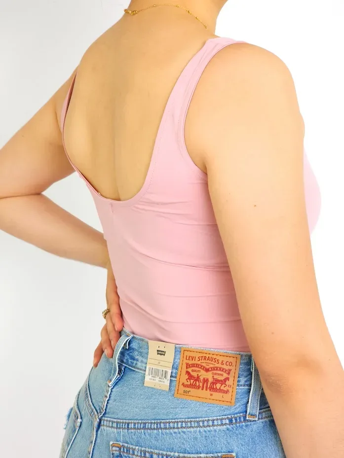 Body para dama color rosa