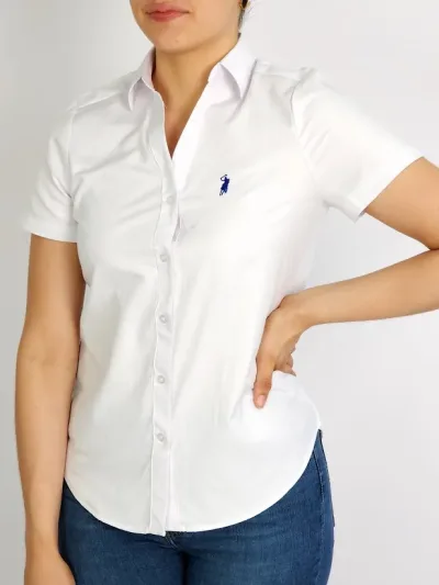 Camisa Cambridge Polo Club para dama color blanco