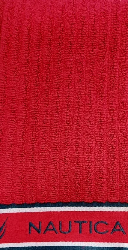 Paño Náutica 100% algodón color rojo