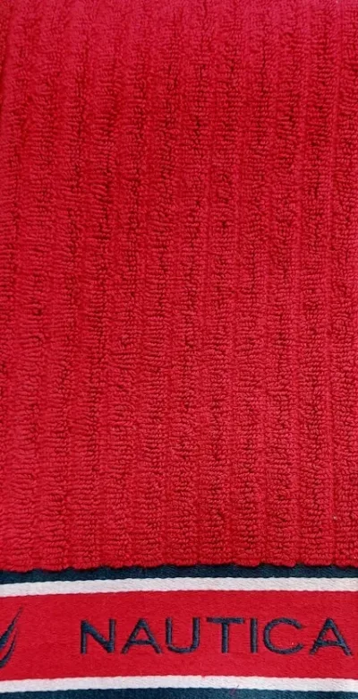 Paño Náutica 100% algodón color rojo