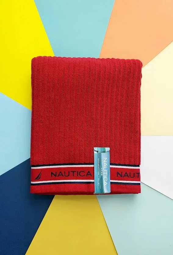 Paño Náutica 100% algodón color rojo