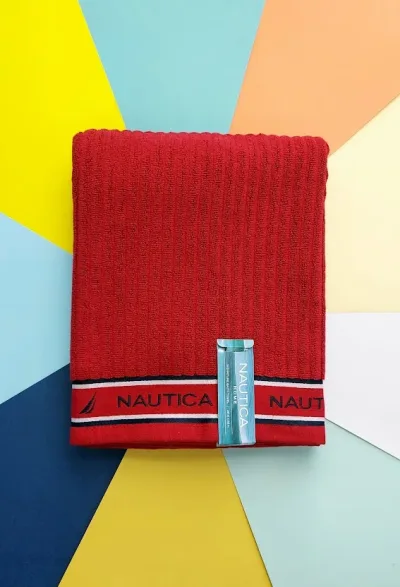 Paño Náutica 100% algodón color rojo
