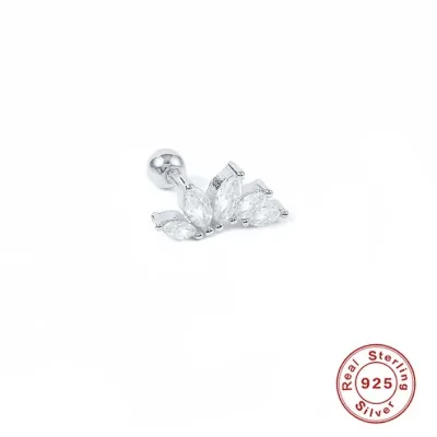 Piercing para dama de plata 925