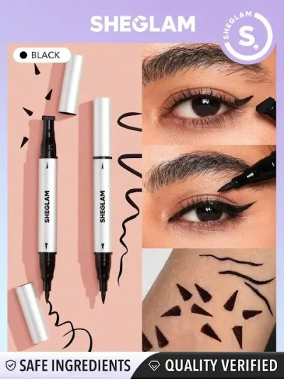 Delineador liquido con 2 puntas diferentes
