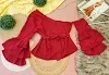 Blusa para dama color vino