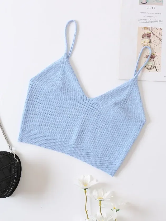 Crop top para Dama color celeste