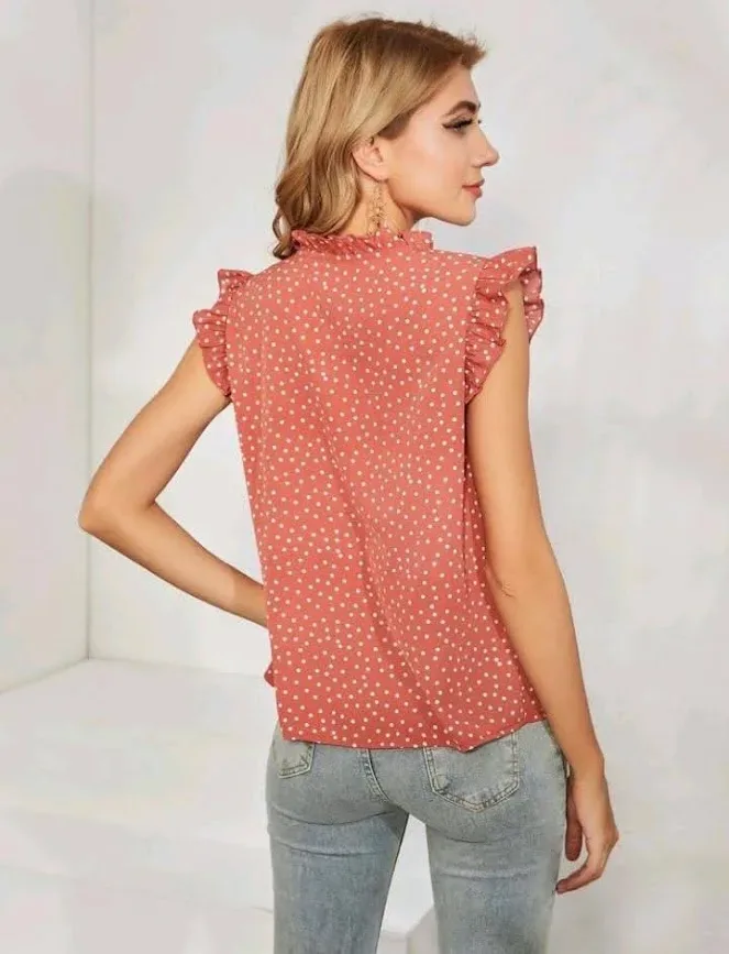 Blusa para dama color terracota