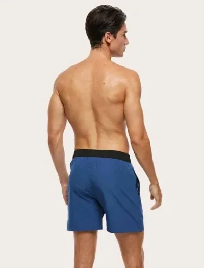 Pantaloneta para caballero color azul medio