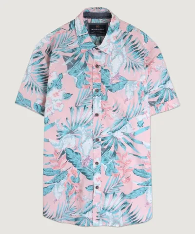 Camisa para caballero diseño  tropical