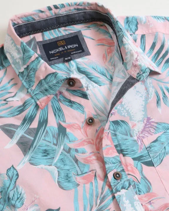 Camisa para caballero diseño  tropical