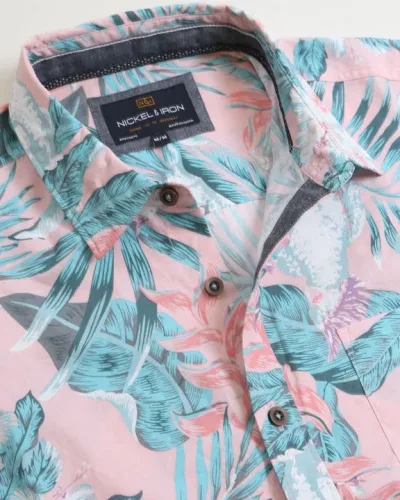Camisa para caballero diseño  tropical