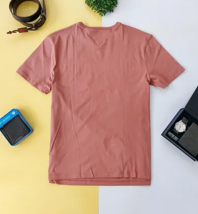 Camiseta Tommy Hilfiger para caballero color palo rosa