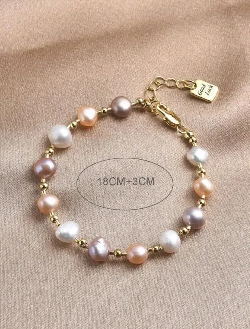 Pulsera de piedras naturales para dama multicolor