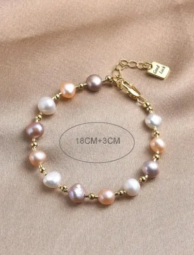 Pulsera de piedras naturales para dama multicolor
