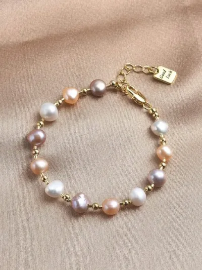 Pulsera de piedras naturales para dama multicolor