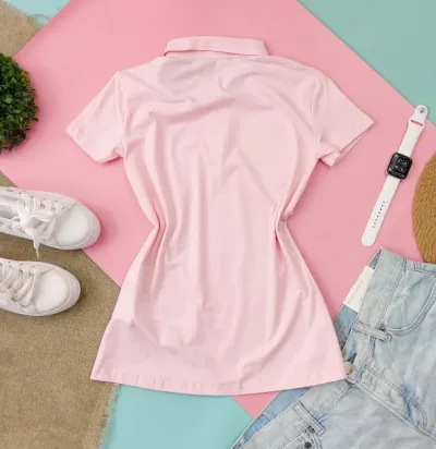 Camiseta Polo Cambridge para dama color rosa