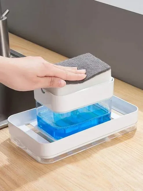 Dispensador de jabon liquido color blanco