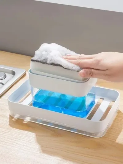 Dispensador de jabon liquido color blanco