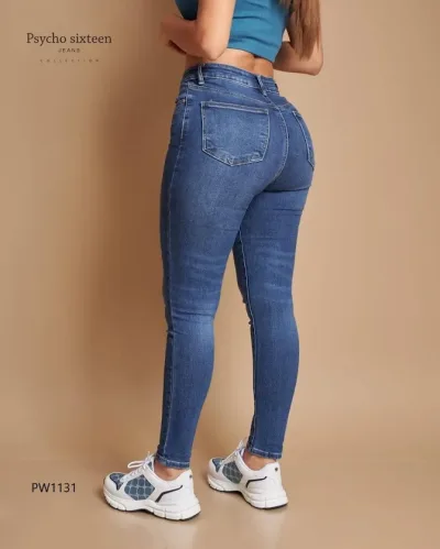 Jeans para dama Psycho Sixteen PW1131 AZUL