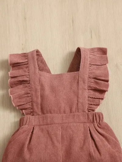 Enterizo para niña color palo rosa
