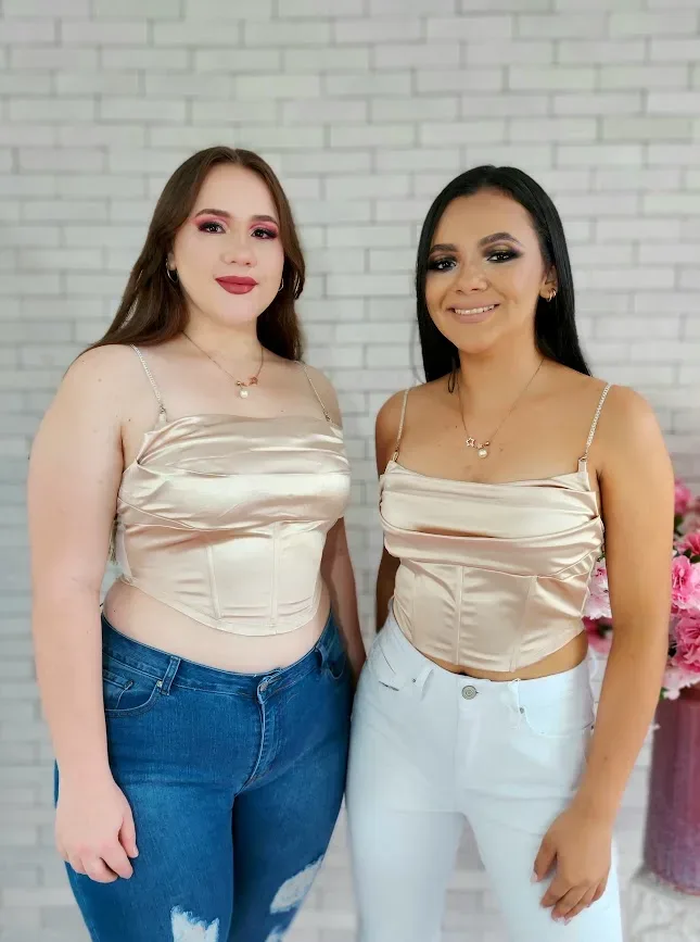 Crop Top para dama color champán 2267
