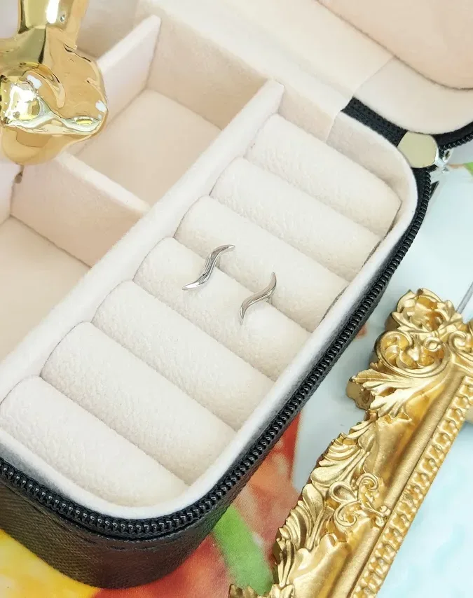 Aretes de plata 925 alargados