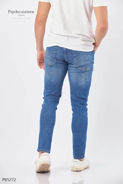 Jeans PSYCHO SIXTEEN para caballero skinny PB5272 color azul