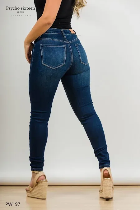 Jeans Psycho Sixteen para dama #PW197 color mezclilla