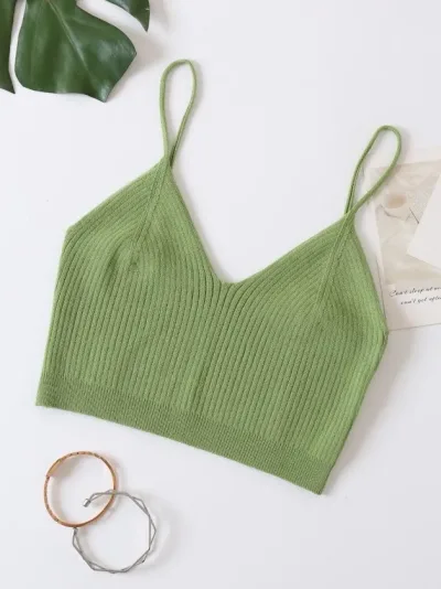 Crop top para Dama color verde