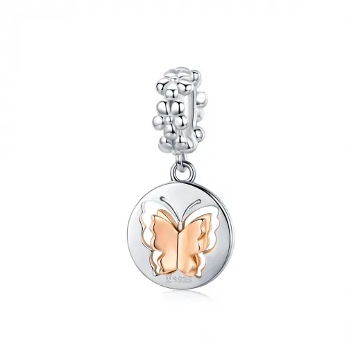 Charm de plata 925 para dama diseño mariposa