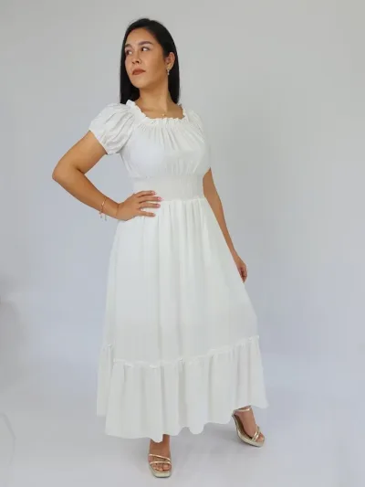 Vestido color blanco para dama