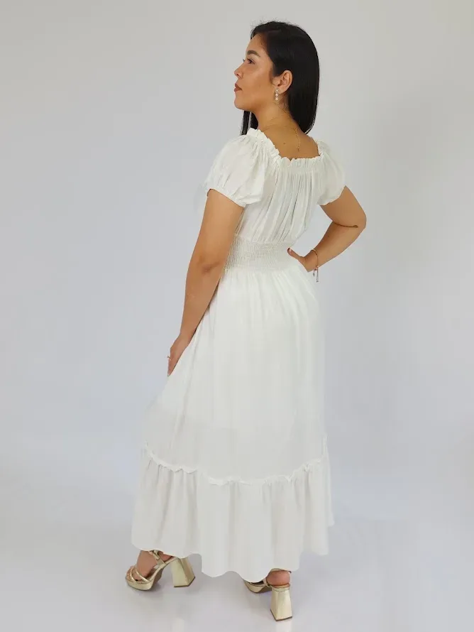 Vestido color blanco para dama