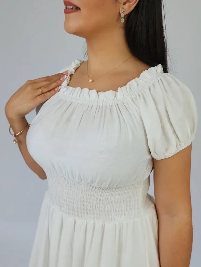 Vestido color blanco para dama