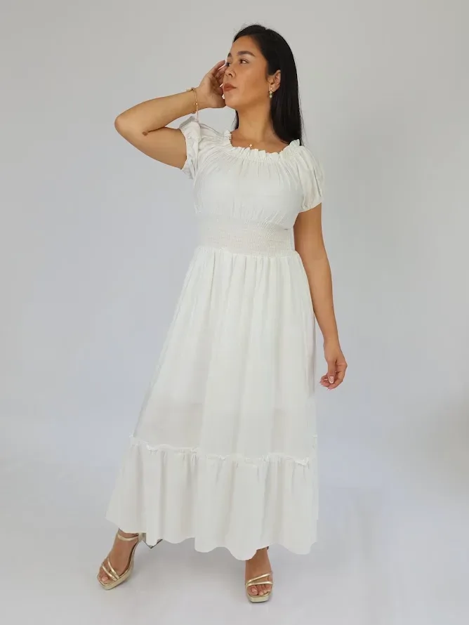 Vestido color blanco para dama