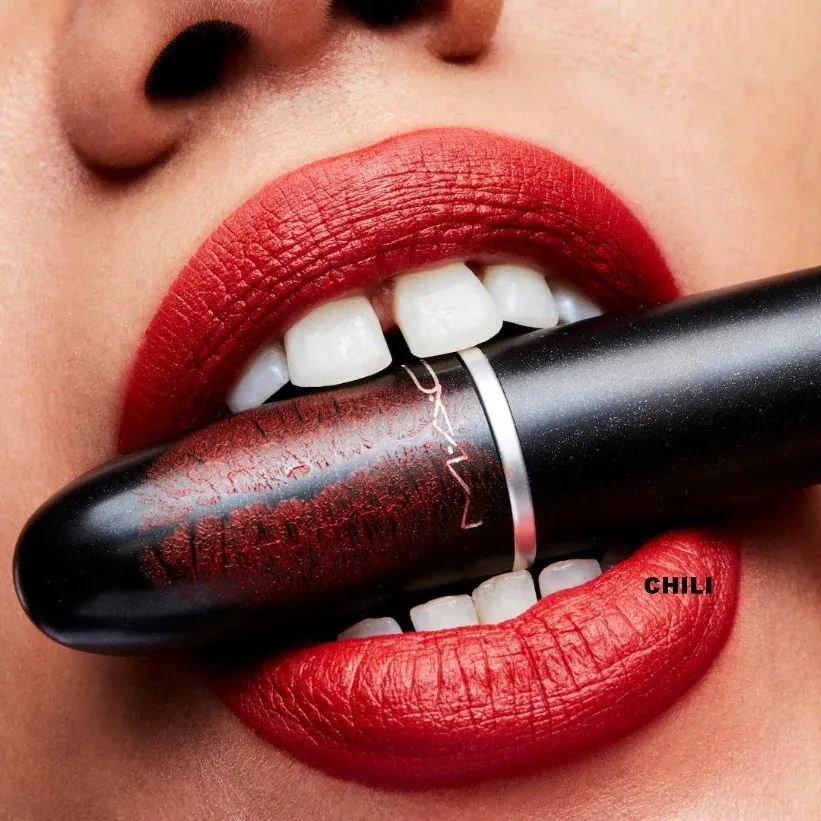 Labial MAC matte para dama tono chili